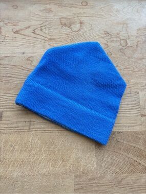 Vintage Obermeyer ski hat blue wool knit winter hat kids L/woman’s S SEE PICS